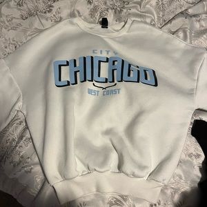 White Womens Chicago Sweatshirt